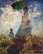 Claude Monet Woman with a Parasol, oil painting on canvas
